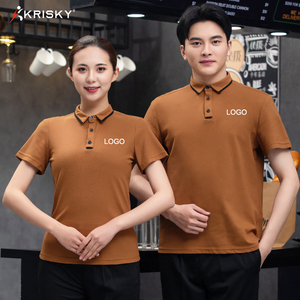 เสื้อผ้าทำงาน ชุดพนักงานร้านทำผม ชุดพนักงานเสิร์ฟ และออกแบบชุดยูนิฟอร์มโรงแรม เสื้อยืดสำหรับพนักงานร้านอาหาร เสื้อโปโลสำหรับพนักงานเสิร์ฟ - Product Image 6