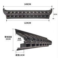 Teja de Techo de PP Negra Premium, Resistente a Impactos, Decorativa para Hoteles Boutique y Villas