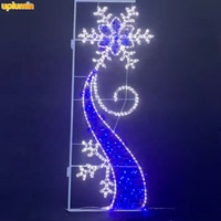 Uplumin decoraciones de calle de Navidad al aire libre luz nueva creativa 2D LED decoración poste calle motivo Luz