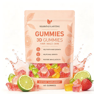 Vente en gros de gommes 3D pour les cheveux, les ongles et la peau, 60 unités, complément alimentaire, vitamines en gommes - Product Image 1