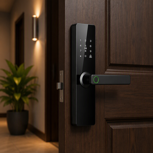 Cerradura Inteligente para Puerta con Manija, Control Remoto por WiFi con la Aplicación Tuya, Cerradura Digital con Huella Dactilar TT Lock - Product Image 4