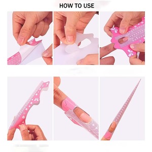 Extensions d'<span class=keywords><strong>ongles</strong></span> XXL personnalisées à double forme, extra longues, en plastique, style français - Product Image 5