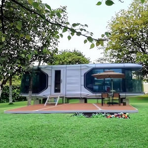 Готовый передвижной дом, стальная конструкция, сборный дом, плоская упаковка для отеля или квартиры, дизайн космической капсулы - Product Image 5