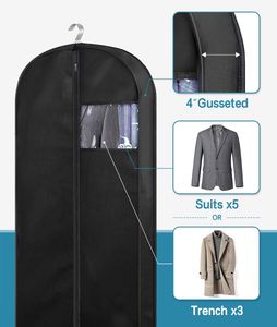 Fundas para Ropa Colgantes para Hombre, con Asas y Refuerzo, para Viajes, para Abrigos, Chaquetas y Camisas - Product Image 2