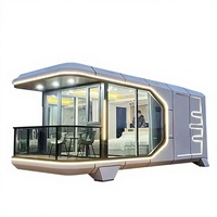 Capsule spatiale en aluminium EPS, maison préfabriquée modulaire intelligente, hébergement de renommée mondiale, activités en zone touristique, chambres d'hôtel à louer