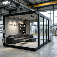 Maison préfabriquée extensible de 20 pieds avec un intérieur de salon moderne
