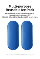 Étui isotherme portable pour insuline, personnalisable avec logo, résistant aux chocs, en EVA, avec 2 blocs réfrigérants bleus