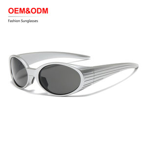 Gafas de Sol UV400 Plateadas con Marco Único Personalizable OEM para Hombre y Mujer, Estilo Vintage, Lentes Coloridas al por Mayor, Gafas de Sol de Moda con Logotipo Personalizado - Product Image 1