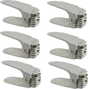 Estante Doble para Zapatos, Organizador de Armario, Apilador de Zapatos Ajustable, Ahorrador de Espacio, Ranuras para Zapatos - Product Image 1