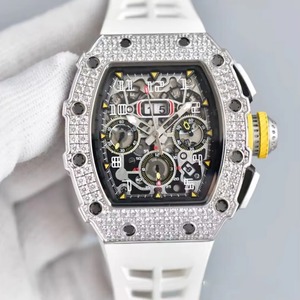 Bright Limited Edition Three-eye Chronograph <b>Skeleton</b> Carbon Fiber Men's <b>Automatic</b> Mechanical <b>Watch</b> - Product Image 6