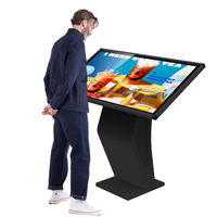 Pantalla táctil de paisaje de 55 pulgadas, pantalla de publicidad LCD, máquina de reproductor de vídeo, Monitor táctil para Wayfinding