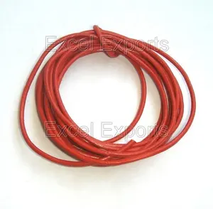 真正的皮绳红色圆形皮绳2毫米3毫米4毫米5毫米
