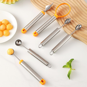 Stainless Steel Melon Baller Set 3 Pieces Fruit Divider Tool Easy To Clean For Watermelon Scooping - Product Image 3
