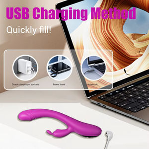 कस्टम क्लिटोरिस मालिश खरगोश कान g स्पॉट कंपन महिलाओं के लिए डबल कंपन सेक्स खिलौना यथार्थवादी खरगोश वाइब्रेटर - Product Image 6