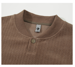 Sudadera Personalizada para Hombre, Estilo Casual de Otoño, con Capucha, Felpa, Spandex/Algodón, 350g, Dobladillo Dividido, Botones, Estampado de Letras - Product Image 6