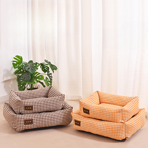 Gehele Seizoen Universele Kattenbedden Volledig Afneembaar Wasbaar Raster Klassiek Rechthoek Zomer Pet Sofa Levert Fabrikant Groothandel - Product Image 5