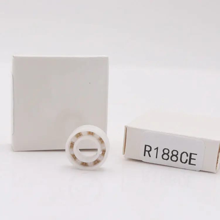 Ceramic YOYO Bearing 6.35*12.7*4.762mm ZrO2 Full Ceramic R188 Concave Ball Bearing