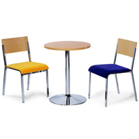 Meubles de magasin de café Table et chaises de café Ensembles de table de restaurant 2 places