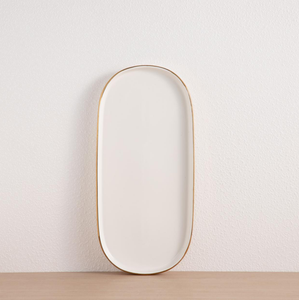 Juego de Vajilla de Cerámica Blanca con Borde Dorado, Plato Ovalado y Rectangular, Tazón, Taza, Vajilla de Lujo para Hotel, Restaurante, Recuerdo de Boda, Venta al por Mayor - Product Image 4