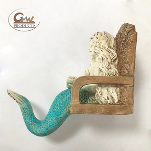 Hot Verkoop Hand Schilderen Hars Mermaid Haak Geschikt Voor Thuis Decoratie - Product Image 5