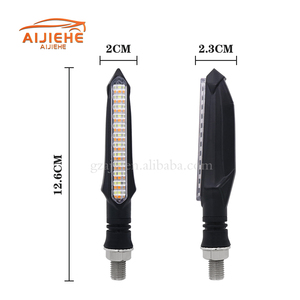 12V xe điện xe đạp chuyển tín hiệu ánh sáng hổ phách xe máy Đèn Flash động chuỗi nhấp nháy chỉ số - Product Image 4