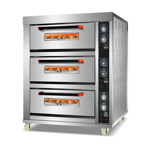 Hornos Eléctricos Comerciales para Panadería - Horneado de Pizza y <span class=keywords><strong>Pan</strong></span> Francés, 3 Niveles, 6 Bandejas - Product Image 2