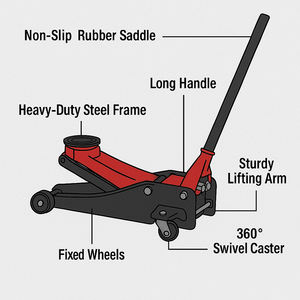 Gato Hidráulico de Carretilla de Perfil Bajo de 3T, Gran Oferta, Gato de Piso Portátil, Elevador para Coche - Product Image 2