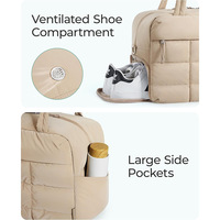 Sac à main multifonctionnel personnalisé, imperméable, en duvet doux, tendance, avec compartiment pour chaussures, sac de voyage, sac de yoga, sac de sport, sac fourre-tout