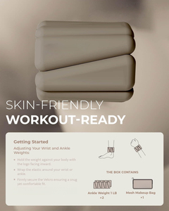Pesas de Muñeca Ajustables de Hierro y Silicona de Alta Calidad, Pesas para Gimnasio, Deporte, Yoga, Ejercicio, Pesas para Tobillos y Muñecas, Unisex - Product Image 4