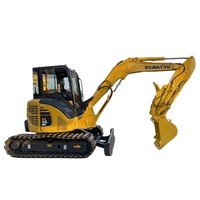Komatsu PC55MR a utilisé la machine de construction 5.5 tonnes d'excavatrice hydraulique de chenille 2019 moteur Kubota d'origine fourni 1 ensemble 5000 JP