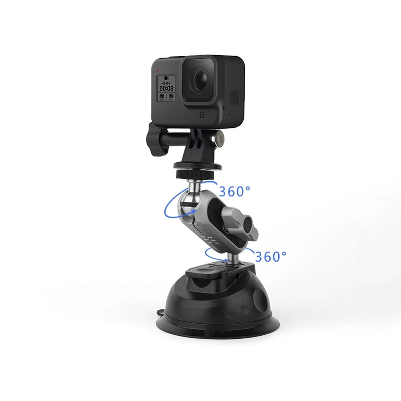 Krachtige Zuignap Camera Auto Mount Met Statief Adapter En Telefoonhouder Voor Gopro