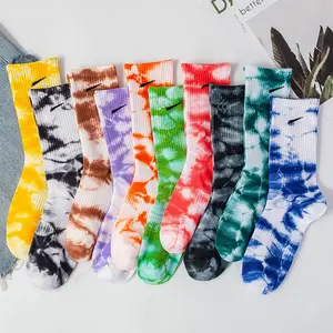 IRSOLIS ODM nouveau Design Tie Dye basket-ball marque Logo hommes coton chaussettes unisexe adulte taille sport N K chaussettes