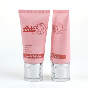 Wholesale Custom 50ml <b>Plastic</b> Cosmetic <b>Tubes</b> for Hand Cream Sunscreen - Product Image 1