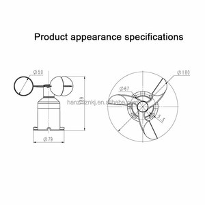 Hot Sale Cost- Effective 3 <strong>Wind</strong> Cup ABS Anemometer RS485 Output <strong>Wind</strong> Speed <strong>Sensor</strong> OEM Weather Station <strong>Wind</strong> Speed <strong>Sensors</strong> - Product Image 6