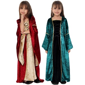 <span class=keywords><strong>Disfraz</strong></span> Medieval de Palacio para Niños, <span class=keywords><strong>Disfraz</strong></span> de Cosplay, Vestido de Navidad de Tela Elegante, Vestido Vintage Victoriano con Cordones, Túnica Larga para Fiesta de Carnaval - Product Image 2