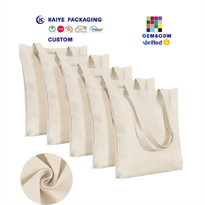 Personalize suas próprias sacolas de compras com logotipo impresso, sacolas de algodão tipo tote, sacolas de calico em branco, sacolas de praia para adultos. - Product Image 2