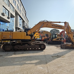 Excavatrice hydraulique d'occasion Hyundai 305LC-7, peinture d'origine, peu d'heures de service, pour travaux de terrassement - Product Image 4
