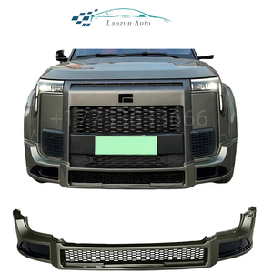 ROX01 separatore labbra anteriore universale in fibra di carbonio materiale PP per-BMW Serie 3 F30/Mercedes classe C W205, Gloss Black ABS - Product Image 1