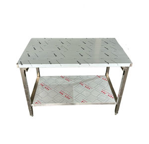 Mesa comercial de acero inoxidable Victory con Banco contra salpicaduras S/S para equipos de panadería Suministros para hoteles y restaurantes - Product Image 2