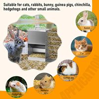 Mangeoire à foin 2 en 1 Oniya avec bac à litière, ensemble de mangeoire à foin de 5 L et mangeoire à foin pour petits animaux pour cochon d'Inde, chinchilla, lapin