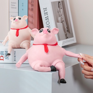 ของเล่นคลาสสิก แก้เครียด บีบเล่นได้ หมูสีชมพูน่ารัก บีบหมูน่ารัก ของเล่นบีบแก้เครียด หมูบีบสควิชชี่ ของเล่นคลายเครียด - Product Image 6