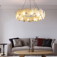 Plafonnier Led de luxe en verre, design Vintage, design français, éclairage moderne, luminaire décoratif de plafond, idéal pour un salon, un hôtel