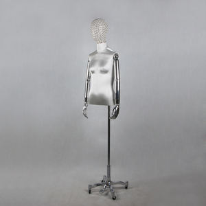 <span class=keywords><strong>Mannequin</strong></span> de couturière populaire pour filles, buste recouvert de tissu satiné, tête ornée de diamants brillants, avec support miroir - Product Image 5