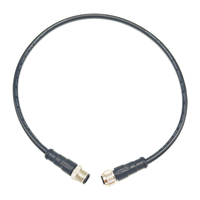 Ensemble de câble de capteur de connecteur circulaire personnalisé M12 8 broches mâle à femelle faisceau de câblage étanche