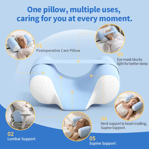 Wholesale Anti Side Sleeping <b>Pillow</b> for <b>Neck</b> Support, Contour Posterior Abdominal Sleepers, Orthopedic Bed <b>Pillow</b>, - Product Image 3
