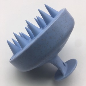 Cepillo de champú para el cabello de silicona ABS plástico paja de trigo ecológico superventas al por menor masajeador de cuero cabelludo accesorios de baño - Product Image 3
