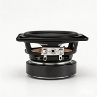 Haut-parleur large bande de 2,75 pouces, 8 ohms, 10 W, unité de haut-parleur audio carrée avec cône en PP transparent et connecteur de phase en forme de balle pour l'audio domestique
