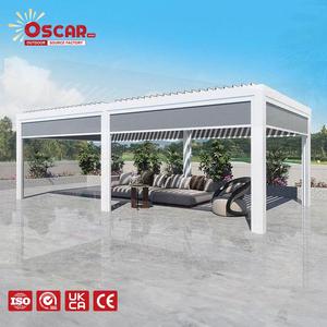 Pérgola de 25 x 25 pies Compatible para Exteriores con Calefactor de Control Remoto y Luces LED - Product Image 1