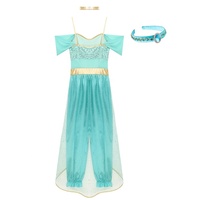 Traje de princesa árabe para danza del vientre para mujer, peleles con diadema y disfraz para actuación, desfile, circo, club nocturno, Raves