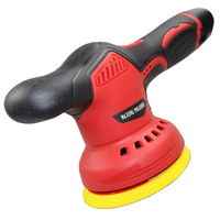 Polisseuse de voiture sans fil 12V, 125 mm, 2800-5500 tr/min, machine de polissage et de cirage de voiture industrielle et DIY avec 4 tampons de polissage